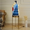 Escalier Flight Contemporary Electric Floor Lamp with Metal Stand in White Colour