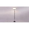 Achilles Multicolour Fabric Floor Lamp with Black Iron Base