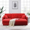 Leo  Pull Out Sofa cum Bed  in Red Colour