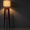 Jet Beige Jute Floor Lamp with Beige Jute Base
