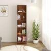 Alex Engineered Wood Bookshelf with 5 Shelves in Brown Maple