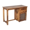 Rope Sheesham Wood  Study Table in Teak Finish