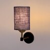 Devansh Metal Electric Wall Light in Black Colour with Blue Shade Count of 1 Light