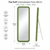 The Artment Unbreakable Green Square Puff Floor Mirror (170 x 70) cm