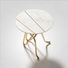 Metal Side Table in Gold Colour