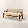 Contemporary Premium Minimalist Fabric Sofa (Colour: Beige, Seater: 2+1+1)