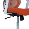 Wiwngas Mid Back Ergonomic Chair in Orange Colour