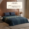 Stoa Paris King Size Bedsheet Bedsheet, Deep Teal