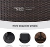 Carry Bird Wicker Patio Furniture Outdoor Balcony Swings In Brown And Black Colour