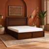 Sahaj Solid Wood Comfort Queen Bed Box Storage Provincial Teak Finish Mattress 60 x 78 Inches