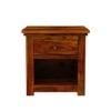 Happu Solid Wood Bedside Table in Honey Finish
