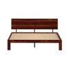 Triplet Solid Wood King Size Non Storage Bed In Honey Oak Finish