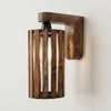 Casa Brown Solid Wood Wall Lights