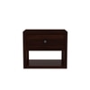 Stanfiled Solid Wood Bedside Table in Walnut Finish