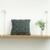 Basket Knit Honey Dew Cushion Cover  16X16 Inches