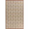 Jaipur Rugs Soft Floral Wool 5x8 Feet Dark Ivory & Amber Gold Dhurrie Carpet