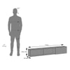 Sydney Modular Wall-Mounted Shelf in Beige High Gloss Finish