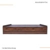 Maverick Engineered Wood Mid Bed Without Head Board in Columbian Walnut Finish