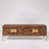 Banner Kiara Solid Wood Large TV Unit in Brown Colour