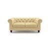 Winchester 2 Seater Leatherette Sofa in Cream Colour