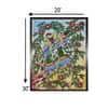 Madhubani Folk Canvas Wall Prints Canvas Wall Prints Set of 1 Multicolor Matte
