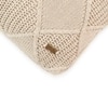Danube Cloud Dancer Cotton Knitted Cushion Cover 12X20 Inches