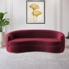 Storn Velvet 3 Seater Sofa in Maroon Colour