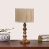 Devansh Bamboo Table Lamp With Wood Base -(7X7X15.5 Inches)-1