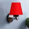 Devansh Metal Electric Wall Light in Red Colour with Red Shade Count of 1 Light