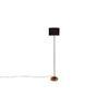 Emme Black Cotton Shade Floor Lamp