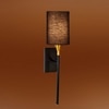 Devansh Metal Electric Wall Light in Black Colour with Black Shade Count of 1 Light
