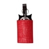 Devansh Solid Wood Electric Wall Light in Brown Colour with Maroon Shade Count of 1 Light