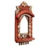 Desert Art Solid Wood Handpainted Saffron Jharokha Wall Frame 16 Inch
