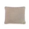 Moss Knit Stone Cotton Knitted Decorative Cushion Cover 16 x 16 Inches