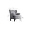Brogen Accent Chair in Grey Colour