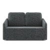 Kobi 2 Seater Fold Out Sofa Cum Bed in Charcoal Haze Colour
