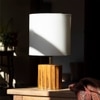 Doric Brown Handcrafted Table Lamp
