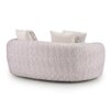 Opus 2 Seater Fabric Sofa in Dusk Grey Colour