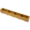 Wooden Slim Herb Planter with Divider Natural 120 cm