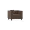Windsor Essential 1 Seater Fabric Sofa in Daschund Brown Colour