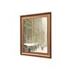 Artistry Brown Green Winter Cityscape Framed Canvas Canvas Wall Prints Set of 1 Multicolor Matte