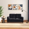 Verona Premium 2 Seater Fabric Sofa in Deep blue velvet Colour