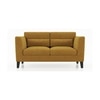 Lewis 2 Seater Fabric Sofa In Ochre Colour