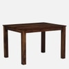 Charlie 4 Seater Dining Set In Teak Finish