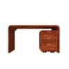 Jaagi Solid Sheesham Wood Laptop Table With Drawer Storge Cabinet in Honey oak Finish