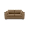 Trissino 2 Seater Premium Italian Leather Sofa In Ecru