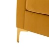 Rafeal Fabric Lounge Chair in Yellow Colour