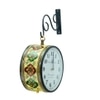 Craft Tree Metal  Handpainted Decorative Railway Clock In Yellow Color With 8'' Dial