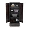Dyson 2 Door 1 Drawer Sheesham Wood Wardrobe Cheris Walnut Finish