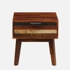 Brew Rectangular Solid Wood Coffee Table In Dual Tone Finish